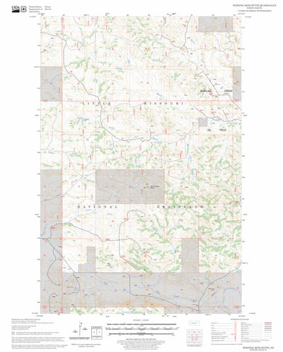 US Forest Service - Topo Burning Mine Butte, ND FSTopo Legacy digital map