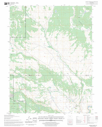 US Forest Service - Topo Burns North, CO FSTopo Legacy digital map