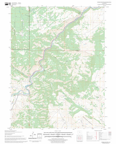 US Forest Service - Topo Burns South, CO FSTopo Legacy digital map