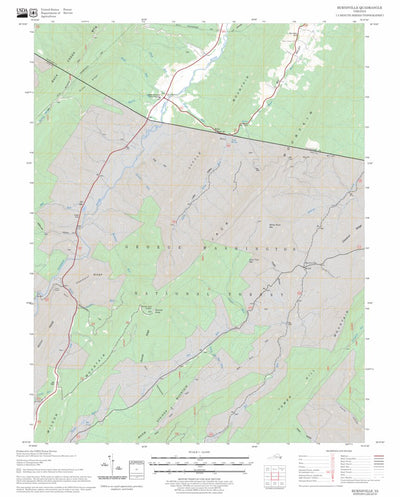US Forest Service - Topo Burnsville, VA FSTopo Legacy digital map