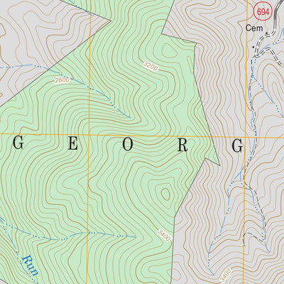 US Forest Service - Topo Burnsville, VA FSTopo Legacy digital map