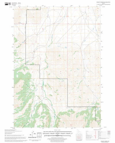 US Forest Service - Topo Burnt Creek, ID FSTopo Legacy digital map