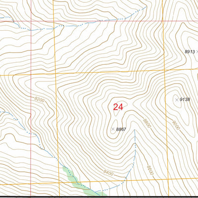 US Forest Service - Topo Burnt Creek, ID FSTopo Legacy digital map