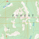 US Forest Service - Topo Burnt Fork Lake, MT FSTopo Legacy digital map