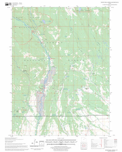 US Forest Service - Topo Burnt Mill Spring, UT FSTopo Legacy digital map