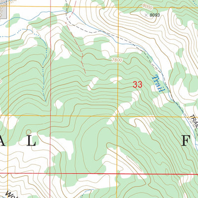 US Forest Service - Topo Burnt Mountain, WY FSTopo Legacy digital map