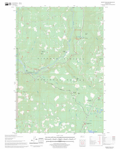 US Forest Service - Topo Burnt Peak, WA FSTopo Legacy digital map
