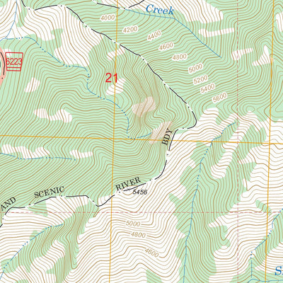 US Forest Service - Topo Burnt Strip Mountain, ID FSTopo Legacy digital map