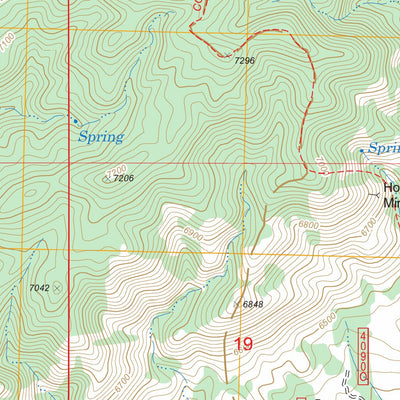 US Forest Service - Topo Burro Peak, NM FSTopo Legacy digital map