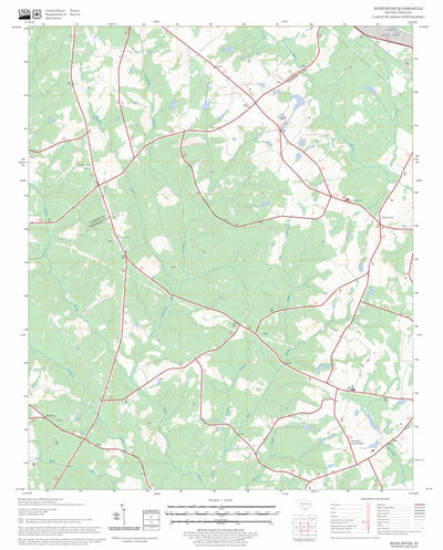 US Forest Service - Topo Bush River, SC FSTopo Legacy digital map