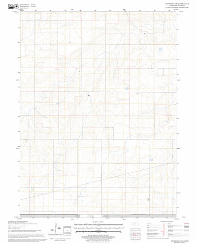 US Forest Service - Topo Bushnell SW, NE - CO FSTopo Legacy digital map