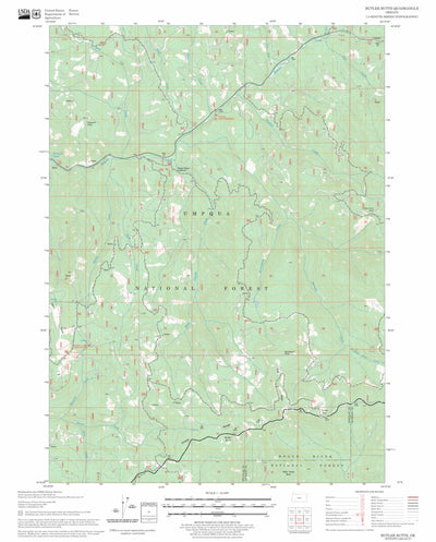 US Forest Service - Topo Butler Butte, OR FSTopo Legacy digital map