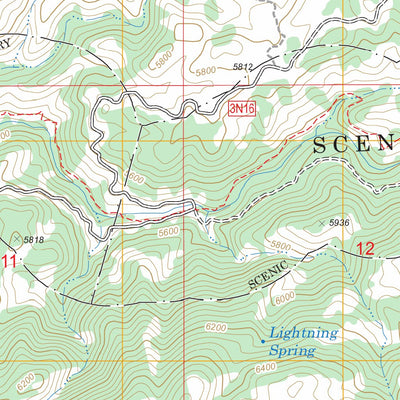 US Forest Service - Topo Butler Peak, CA FSTopo Legacy digital map