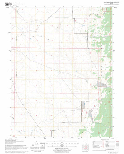 US Forest Service - Topo Butler Ranch, NV FSTopo Legacy digital map