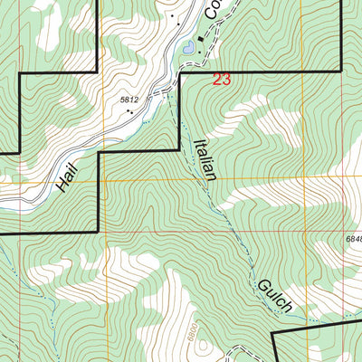 US Forest Service - Topo Butte North, MT FSTopo Legacy digital map