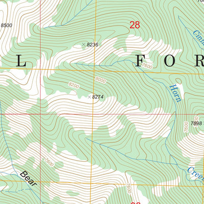 US Forest Service - Topo Buttercup Mountain, ID FSTopo Legacy digital map