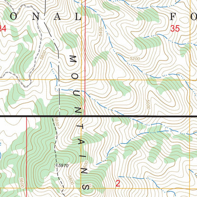 US Forest Service - Topo Butterfly Peak, CA FSTopo Legacy digital map