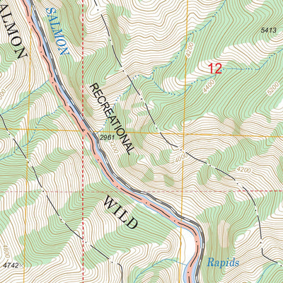 US Forest Service - Topo Butts Creek Point, ID FSTopo Legacy digital map