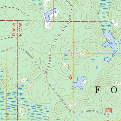 US Forest Service - Topo Buyck, MN FSTopo Legacy digital map