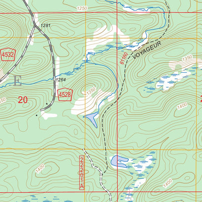 US Forest Service - Topo Buyck, MN FSTopo Legacy digital map