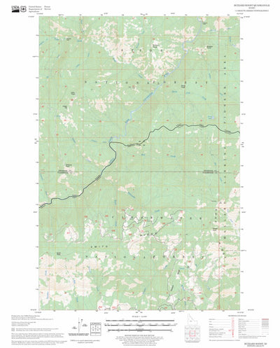 US Forest Service - Topo Buzzard Roost, ID FSTopo Legacy digital map