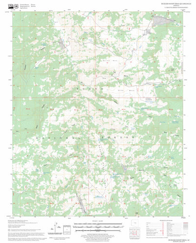 US Forest Service - Topo Buzzard Roost Mesa, AZ FSTopo Legacy digital map