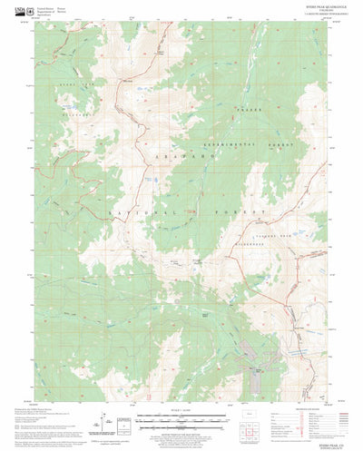 US Forest Service - Topo Byers Peak, CO FSTopo Legacy digital map