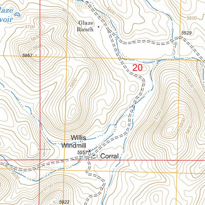 US Forest Service - Topo C Bar Ranch, NM FSTopo Legacy digital map