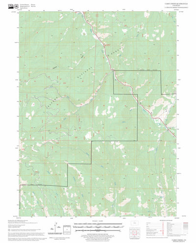 US Forest Service - Topo Cabin Creek, CO FSTopo Legacy digital map