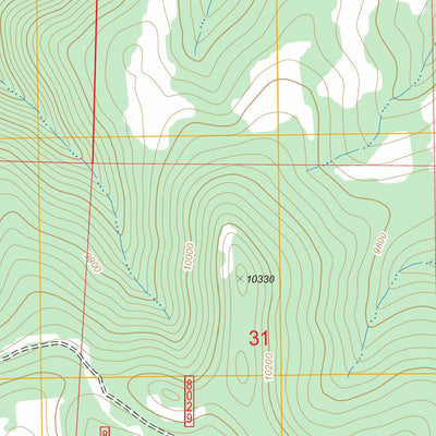 US Forest Service - Topo Cabin Creek, CO FSTopo Legacy digital map