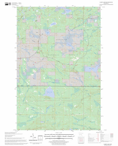 US Forest Service - Topo Cabin Lake, MN FSTopo Legacy digital map