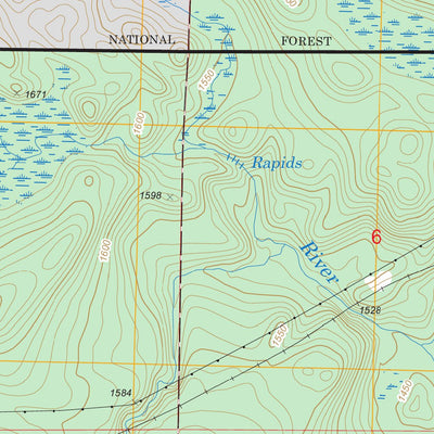 US Forest Service - Topo Cabin Lake, MN FSTopo Legacy digital map
