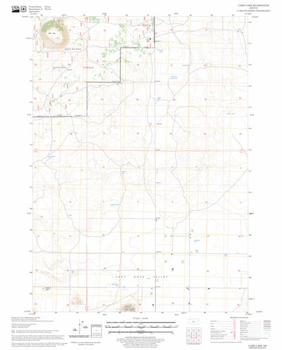 US Forest Service - Topo Cabin Lake, OR FSTopo Legacy digital map