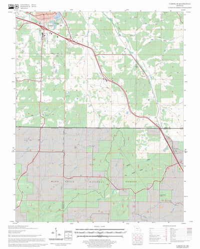 US Forest Service - Topo Cabool SE, MO FSTopo Legacy digital map