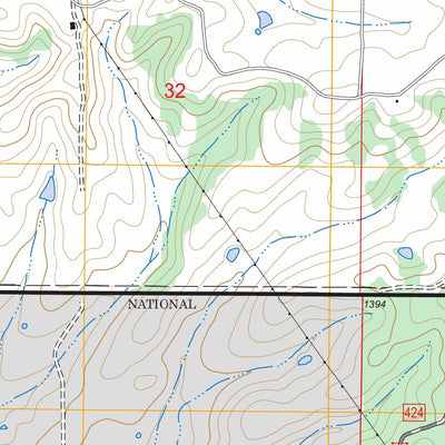 US Forest Service - Topo Cabool SE, MO FSTopo Legacy digital map