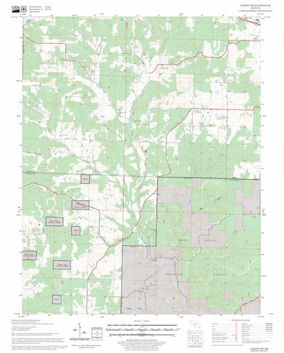 US Forest Service - Topo Cabool SW, MO FSTopo Legacy digital map