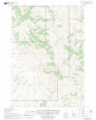 US Forest Service - Topo Caboose Canyon, MT FSTopo Legacy digital map