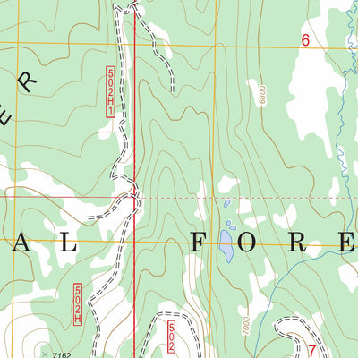 US Forest Service - Topo Cache Creek, ID FSTopo Legacy digital map