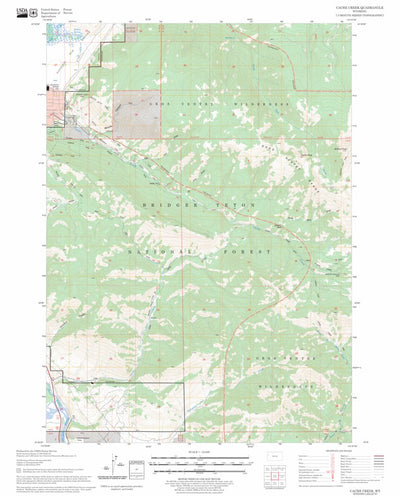 US Forest Service - Topo Cache Creek, WY FSTopo Legacy digital map