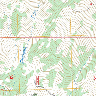 US Forest Service - Topo Cache Peak, ID FSTopo Legacy digital map