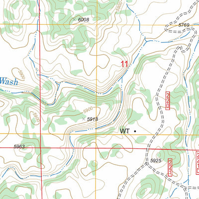 US Forest Service - Topo Cactus Flat, AZ FSTopo Legacy digital map