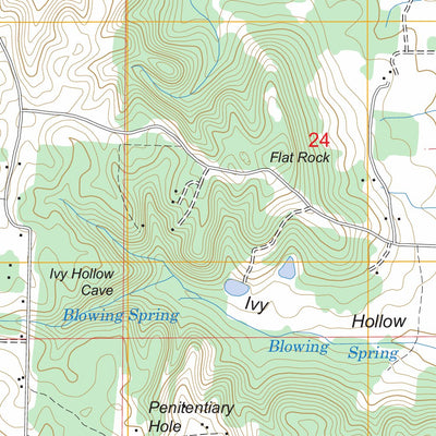 US Forest Service - Topo Caddo, AL FSTopo Legacy digital map