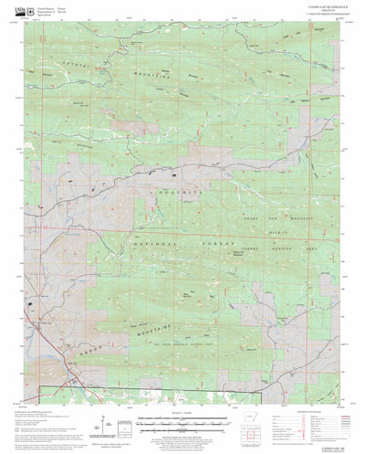 US Forest Service - Topo Caddo Gap, AR FSTopo Legacy digital map