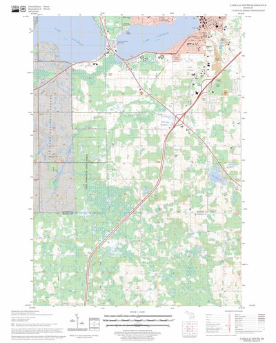 US Forest Service - Topo Cadillac South, MI FSTopo Legacy digital map