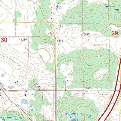 US Forest Service - Topo Cadillac South, MI FSTopo Legacy digital map