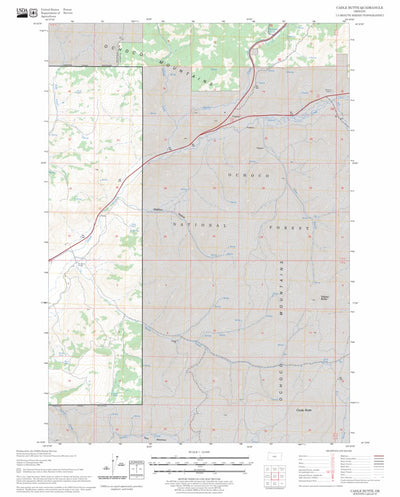 US Forest Service - Topo Cadle Butte, OR FSTopo Legacy digital map