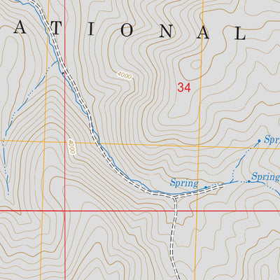 US Forest Service - Topo Cadle Butte, OR FSTopo Legacy digital map