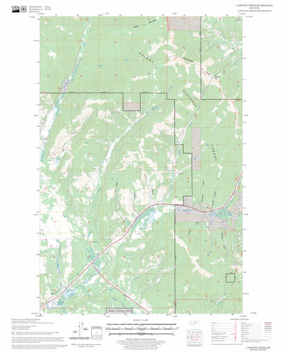US Forest Service - Topo Cadotte Creek, MT FSTopo Legacy digital map