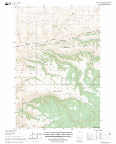 US Forest Service - Topo Cahill Mountain, WA FSTopo Legacy digital map