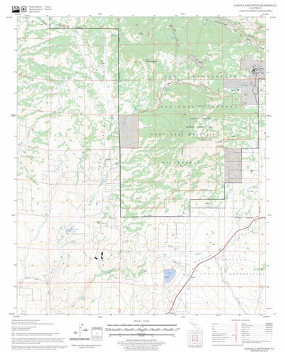 US Forest Service - Topo Cahuilla Mountain, CA FSTopo Legacy digital map